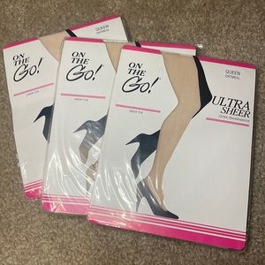 NWT-BUNDLE DEAL 🥳-Ultra Sheer Queen Stockings Oatmeal